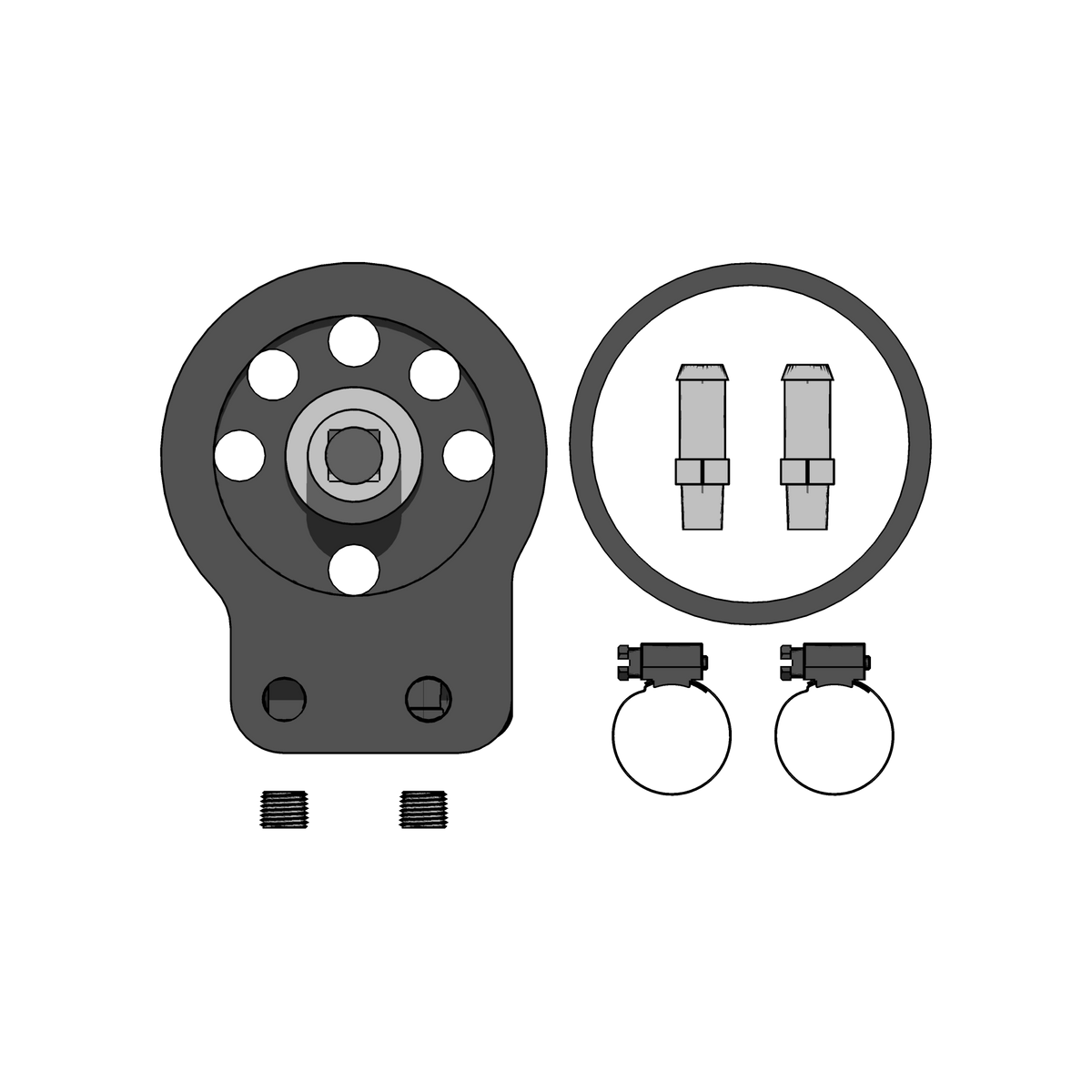 Jagg 4501 Oil Filter Adapter (for H-D M-8)