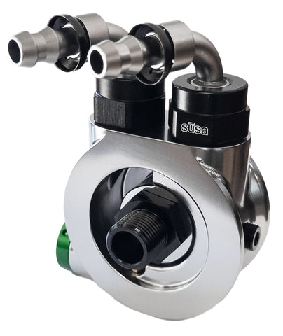 Jagg Oil Filter Adapter with Thermostatic By-pass (for H-D Sportster, EVO, & Buell)