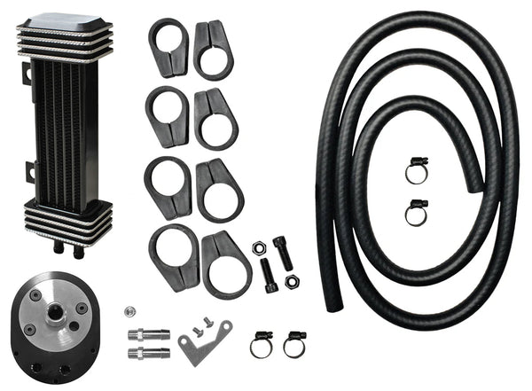 Jagg オイルクーラー ビューエル ハーレーダビッドソン Jagg LowMount 6-row Oil Cooler System for Harly-Davidson