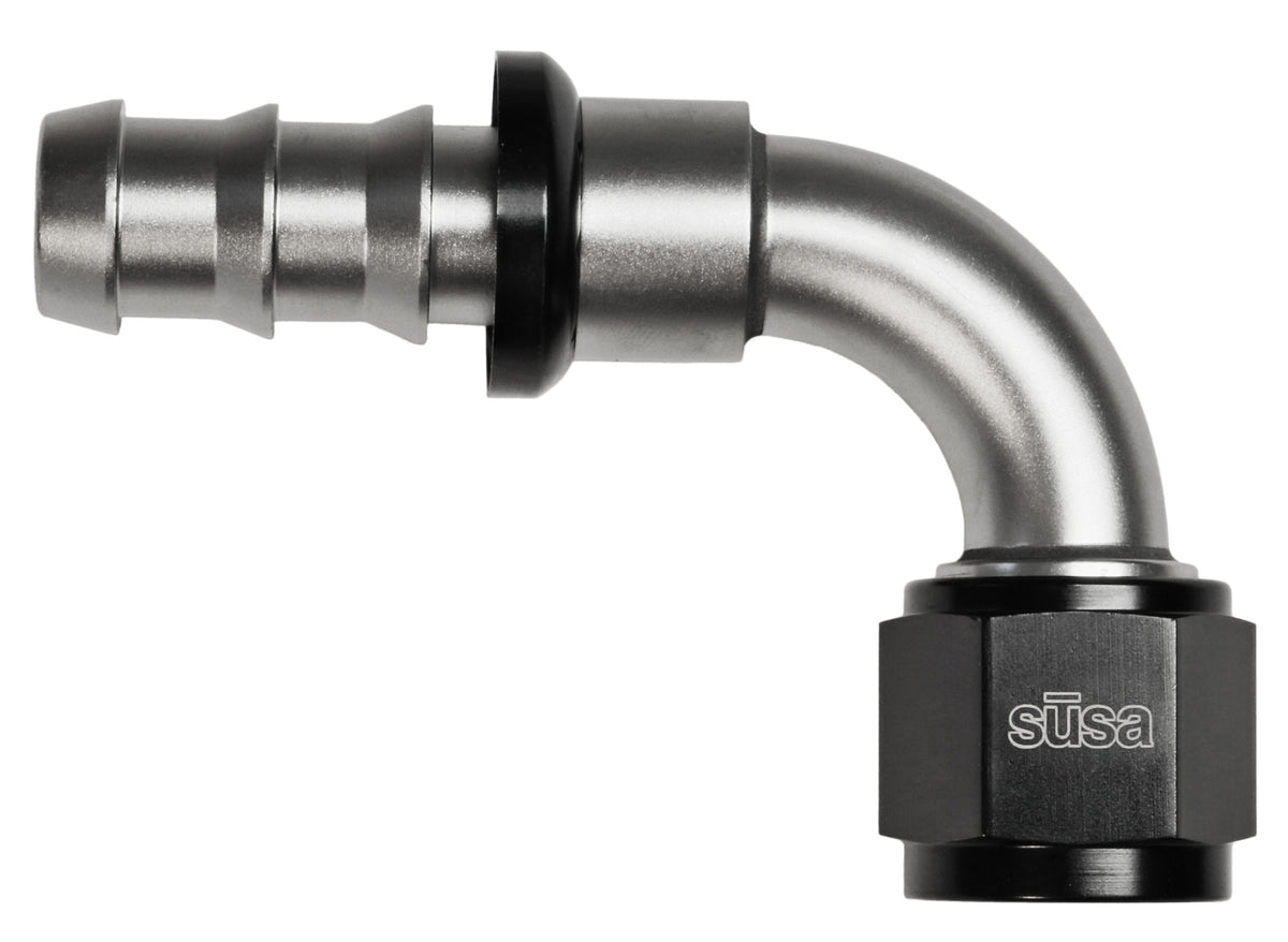 Hose End - AN-PushLock - 90º Elblow