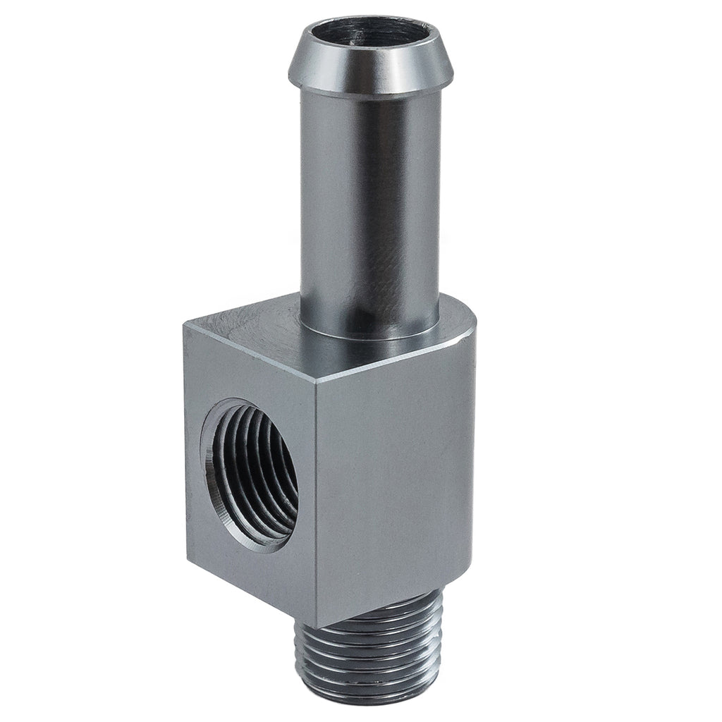 Port Adapter Fitting - 1/8" NPT male to 3/8" Push-On, 1/8" NPT Female Port