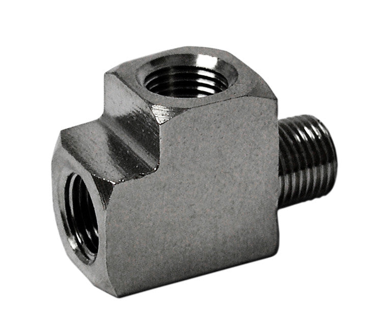 Adapter Fitting - Street-Tee - 1/8" NPT Male to 2x Female