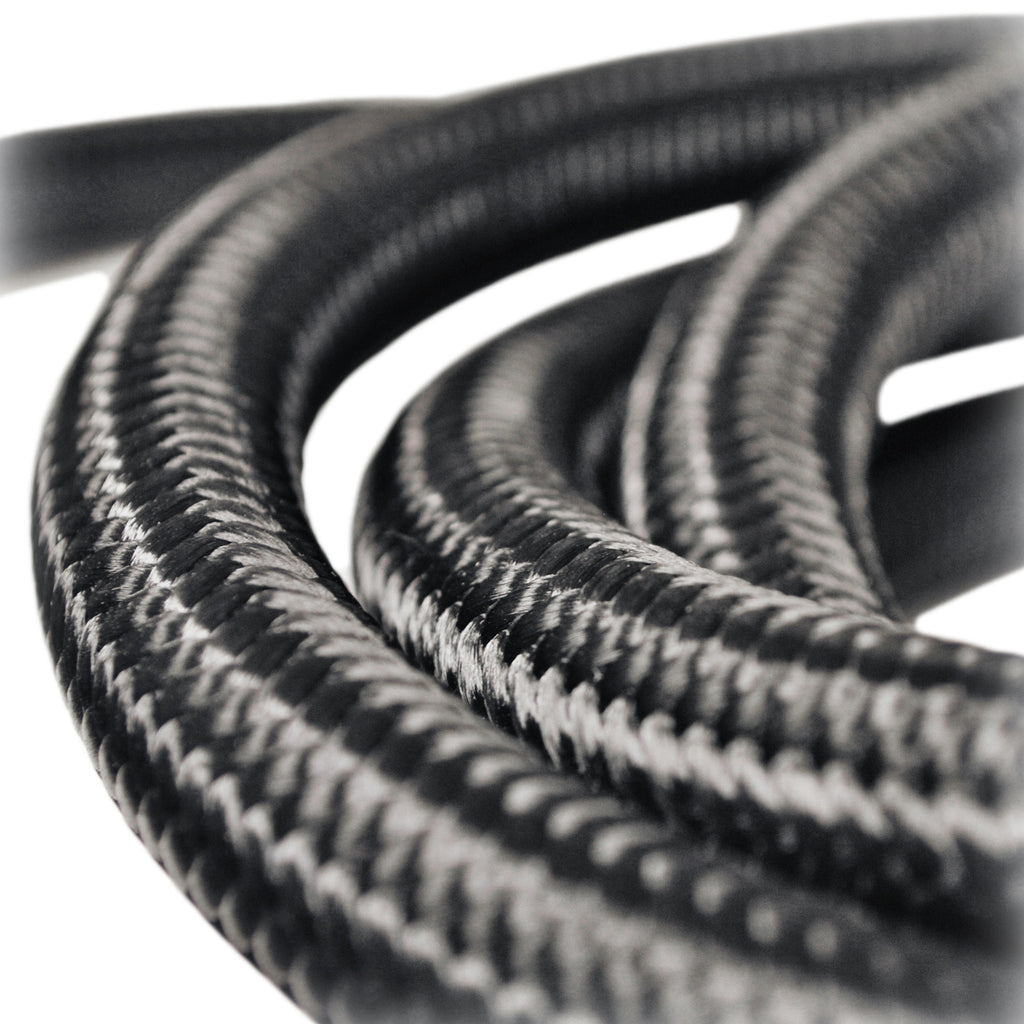 Hose - 3/8" Black Lightweight-fiber Braided