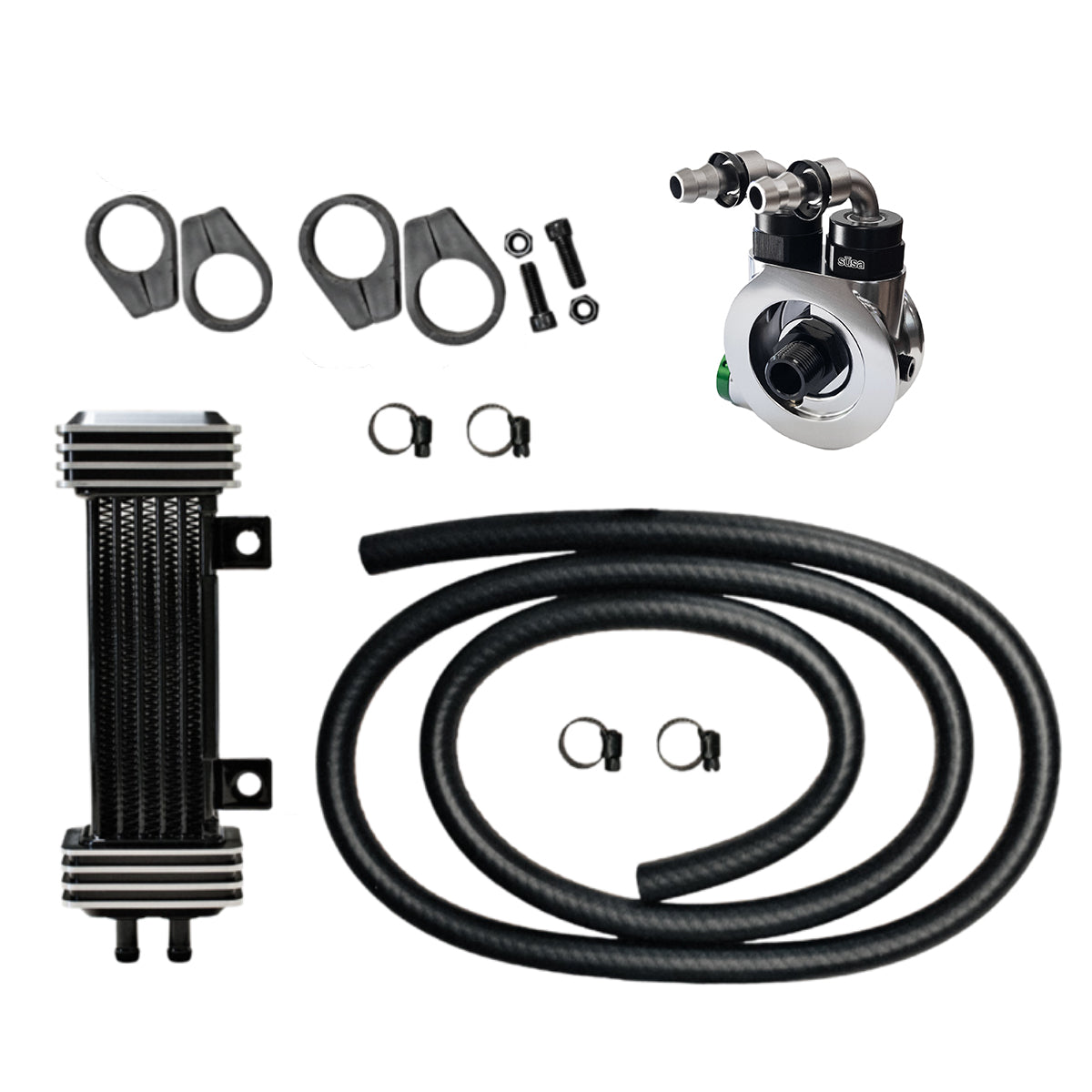 Deluxe DiamondCut Oil Cooler System (for H-D Sportster and EVO)