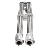 Hose Upgrade Kit 3ft - Silver Stainless-steel braided