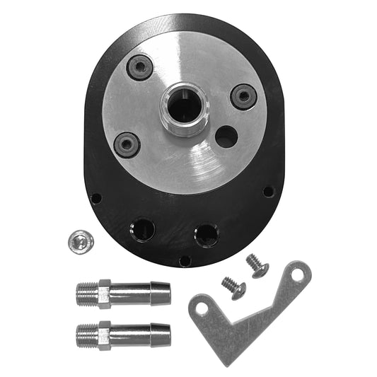 Jagg 4702 Offset Oil Filter Adapter with Viscosity-Regulated By-pass (for H-D Twin-Cam)
