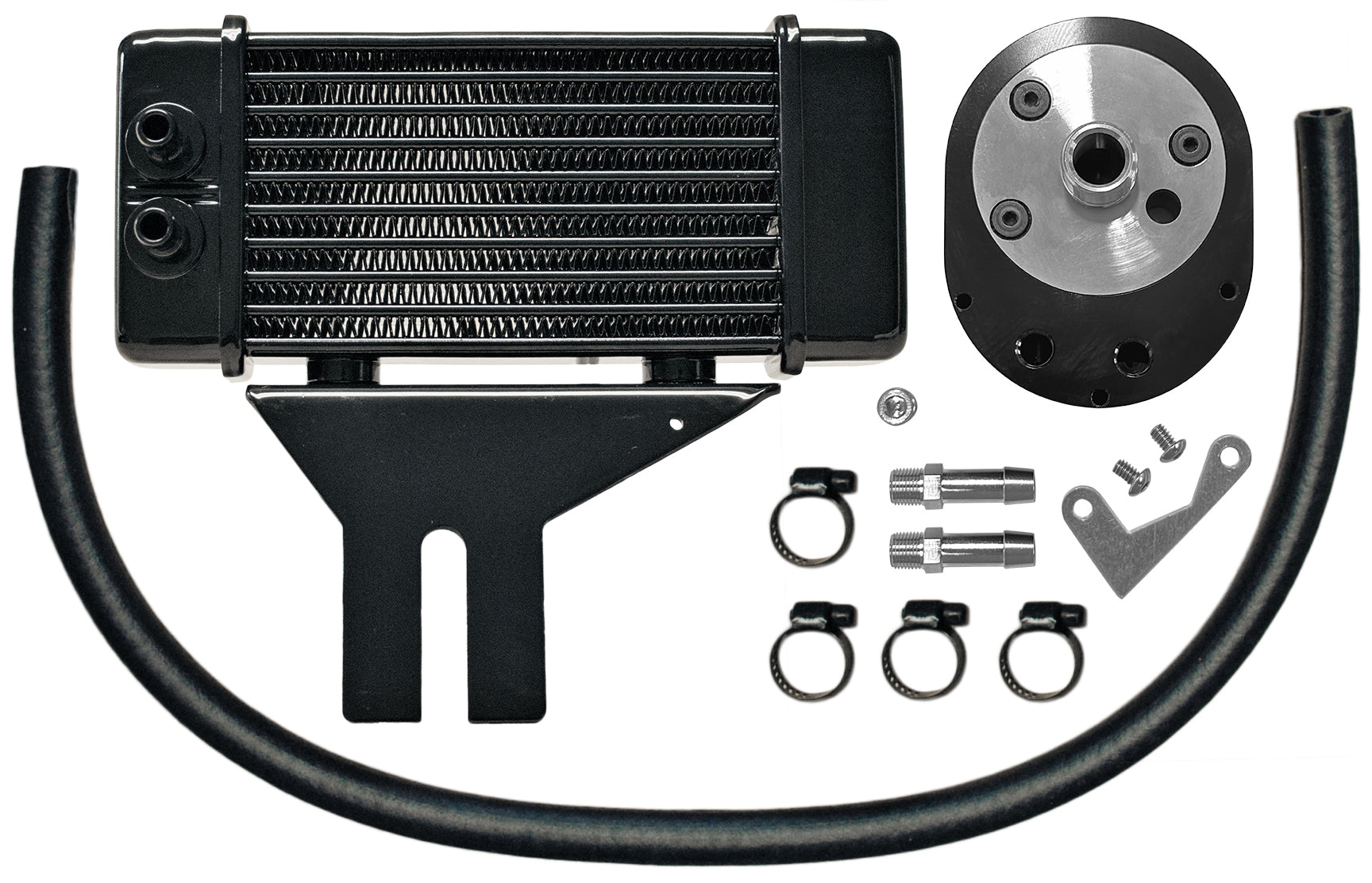Jagg LowMount 10-row Oil Cooler System for Harley-Davidson
