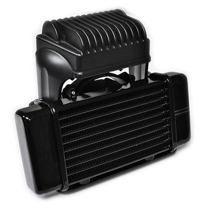 Fan-assisted LowMount 10-row Oil Cooler System